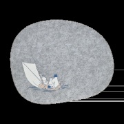 Muurla Moomin pöytätabletti 31x38 cm Sailors