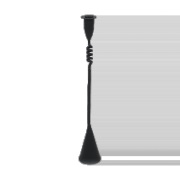 Olsson & Jensen Askil kynttilänjalka 43 cm Musta