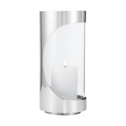 Georg Jensen Chrome contours hurricane-kynttilälyhty 22 cm Ruostumaton...