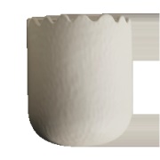 DBKD Flowery seinäruukku 19 cm Creme