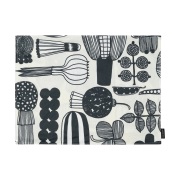 Marimekko Puutarhurin parhaat tabletti 31x42 cm. White-black-orange