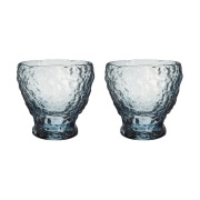 Kosta Boda Moss tumbler lasi pyöreä 33 cl 2-pack Sininen