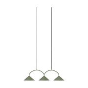 Globen Lighting Curve riippuvalaisin 3 Vihreä