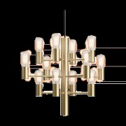 Herstal Manola Mini 12 kattokruunu Satin-messinki