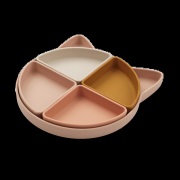 Liewood Arne lastenlautanen + 4 kulhoa Cat rose multi mix