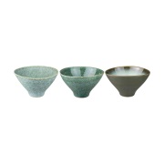 Mette Ditmer Elements kulho medium Ø15,5 cm 3 kappaletta Vihreä