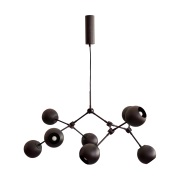 101 Copenhagen Drop Chandelier Globe kattokruunu mini Burned black
