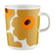 Marimekko Unikko muki 25 cl White-caramel-warm orange