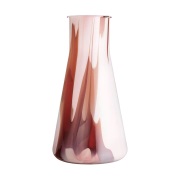 Kosta Boda Lab erlenmeyer maljakko 30,5 cm Punainen-valkoinen-pinkki