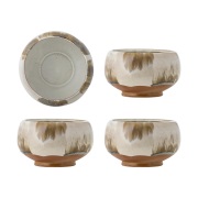 Bloomingville Jade-kulho 4 kpl Ø12 cm Luonto