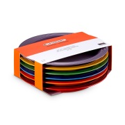 Le Creuset Signature kivikeramiikka illallislautanen 6-osainen Sateenk...
