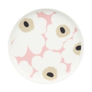 Marimekko Unikko lautanen Ø 20 cm Off white-pink-sand-charcoal