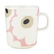 Marimekko Unikko muki 25 cl Off white-pink-sand-charcoal