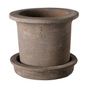 ERNST Ernst terrakottaruukku aluslautasella Ø12×10 cm