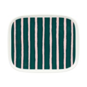 Marimekko Oiva Piccolo lautanen 12x15 cm Vihreä–pinkki