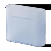 Muuto Ridge maljakko huurrettu lasi 16,5 cm Light blue