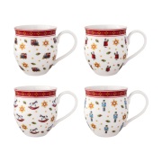 Villeroy & Boch Toy's Delight kuppi 4 osaa Valkoinen-punainen
