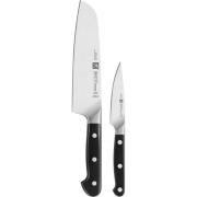 Zwilling Pro-veitsisetti, 2 osaa, vihannesveitsi + santoku-veitsi