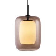 Globen Lighting Cuboza riippuvalaisin, 20 cm, ruskea/valkoinen