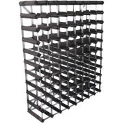 Traditional Wine Racks Black Ash -viinipulloteline, 90 pulloa