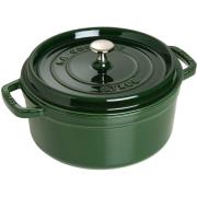 Staub Pyöreä kattila 24 cm 3,8 L, basilikanvihreä