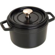 Staub Pyöreä La Cocotte, 16 cm. 1,2 litraa, musta