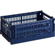 HAY Colour Crate säilytyslaatikko small, dark blue