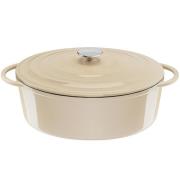 Tefal LOV ovaali valurautapata 7,2 litraa/34 cm, beige