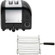 Dualit Classic-leivänpaahdin kahdelle viipaleelle grillitoiminnolla, k...