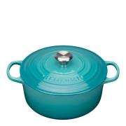 Le Creuset - Signature Valurautapata pyöreä 26 cm 5,3 L Caribbean