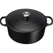 Le Creuset - Signature Valurautapata pyöreä 26 cm 5,3 L Mattamusta