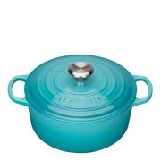 Le Creuset - Signature Valurautapata pyöreä 24 cm 4,2 L Caribbean