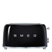 SMEG - Smeg 50's Style Leivänpaahdin 4 viipaletta Musta