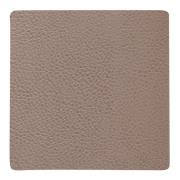 LIND dna - Square Leather Serene  Lasinalunen 10x10 cm Mole Grey