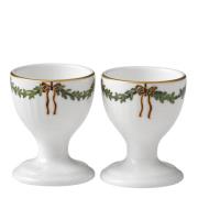 Royal Copenhagen - Star Fluted Christmas Munakuppi 2 kpl