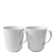 Royal Copenhagen - White Fluted Muki 38 cl 2 kpl