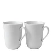 Royal Copenhagen - White Fluted Muki 36 cl 2 kpl