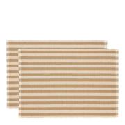 Södahl - Statement Stripe Pöytätabletti 33x48 cm 2 kpl Beige