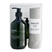 Meraki - Home Lahjapakkaus: Käsisaippua 490 ml + keittiöpyyhe