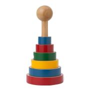 Kay Bojesen Denmark - Babies Pyramid Tower Lelu 22,5 cm Monivärinen