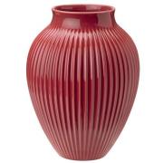 Knabstrup Keramik - Knabstrup Maljakko uritettu 27 cm Bordeaux