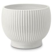 Knabstrup Keramik - Knabstrup Kukkaruukku uritettu 16,5 cm Valkoinen