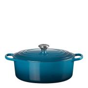 Le Creuset - Signature Valurautapata soikea 31 cm 6,3 L Deep Teal