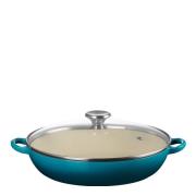 Le Creuset - Le Creuset Buffet Pata lasikannella 30 cm 3,5 L Deep Teal