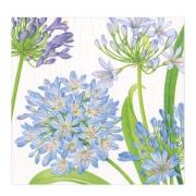 Caspari - Agapanthus Garden Servetti 33x33 cm 20 kpl