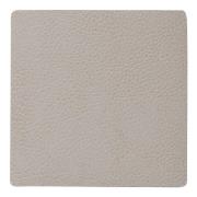 LIND DNA - Leather Serene Square Lasinalunen 10x10 cm Beige