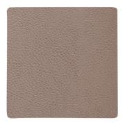 LIND DNA - Square Leather Serene  Lasinalunen 10x10 cm Mole Grey