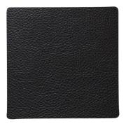 LIND DNA - Square Leather Serene Lasinalunen 10x10 cm Black