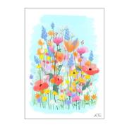 Poster & Frame - Anna Thomsen Juliste 30x40 cm Field of flowers no3