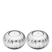 Georg Jensen - Bernadotte Kynttilälyhty 8,4x4,5 cm 2 kpl Teräs